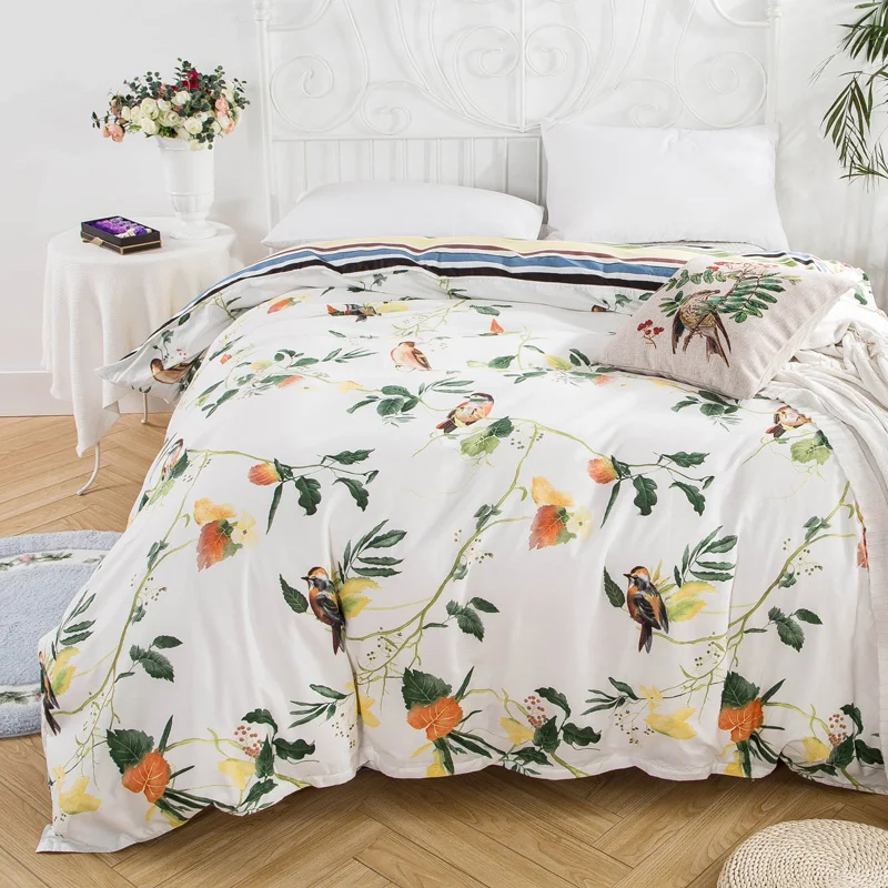 1 Piece Duvet Cover with Zipper 100 Cotton Quilt or Comforter or