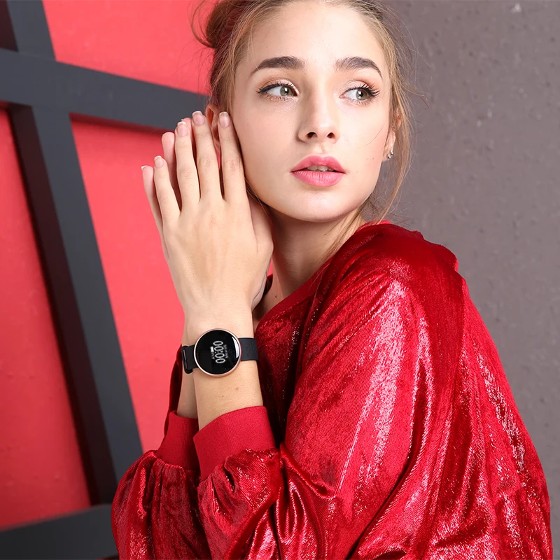 Продажа Bozlun женские Смарт часы для iPhone Android телефон с фитнес мониторинг сна водонепроницаемый пульт дистанционного управления камера font b gps b font авто Пробуж...