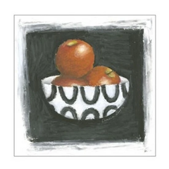 Apples in Bowl Poster Print by Chariklia Zarris (8 x 8)