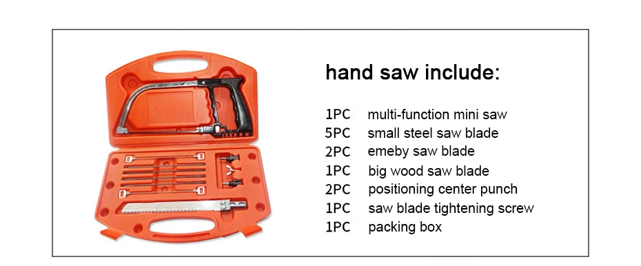 12 в 1 Многофункциональный ручной пилы мини лук пилы Набор инструментов для металла из дерева, ПВХ стекло керамической плитки резки высокого качества стали пилы комплект