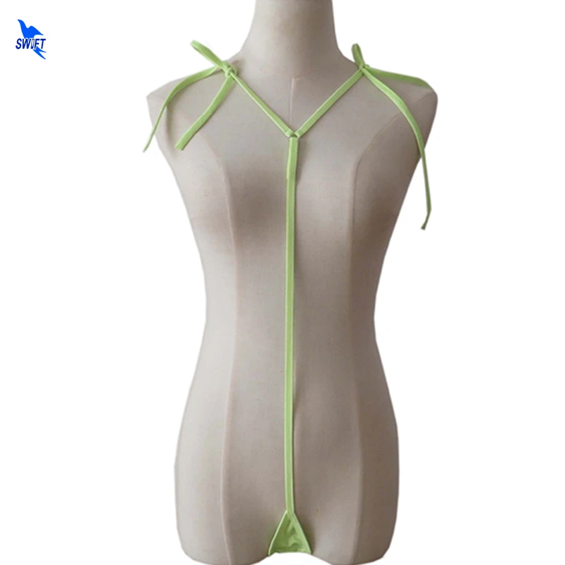 

Mini Coverage Bandage Women Extreme Sexy Erotic Micro Bikini Open Crotch Underwear String Rope G-string Beach Sunbath Swimwear