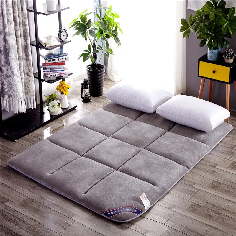 

Double Bed Mattress Mat Tatami Winter Keep Warm Thicker Plush Mattress Multi-size Anti-skid Mattress Student Dormitory Bed Mat