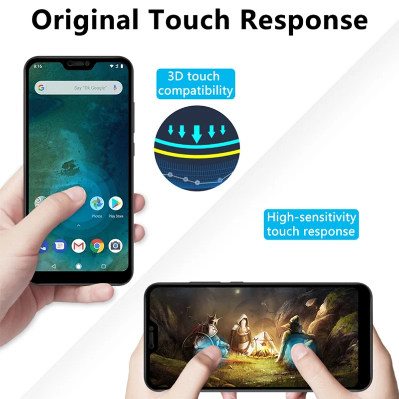 mobile phone screen protector 3 Pcs Tempered Glass for Xiaomi Mi 8 SE A2 Lite A1 Poco X3 NFC M3 F2 Pro Screen Protector for Xiaomi Mi 10T Pro 10 Lite 9 SE 9T mobile phone screen protector