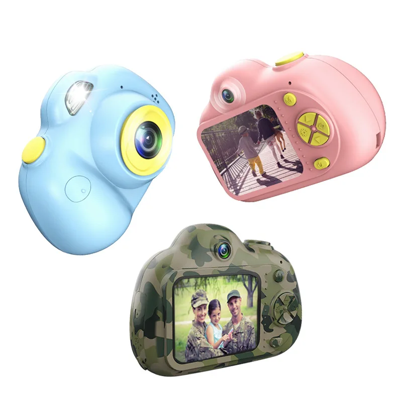 

2.0inch HD 1080P Mini Kids Camera Children Front and Back Dual Lens Digital Video Camera Face Recognition Camara Fotografica Cam