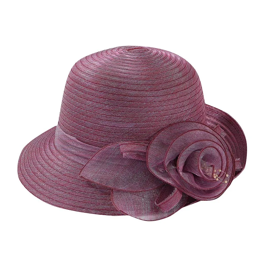 JAYCOSIN ведро шляпа органзы церкви Кентукки Дерби очарование Свадебный Чай Вечерние Свадебные шляпы для женщин