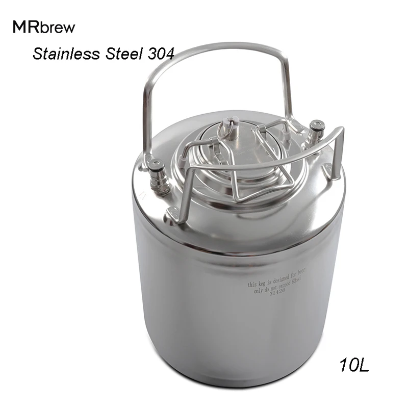 

Stainless Steel 304 2.5gallon 10L Ball Lock Corny Keg Cornelius Pepsi Soda beer keg with Handles Homebrew Draft Beer
