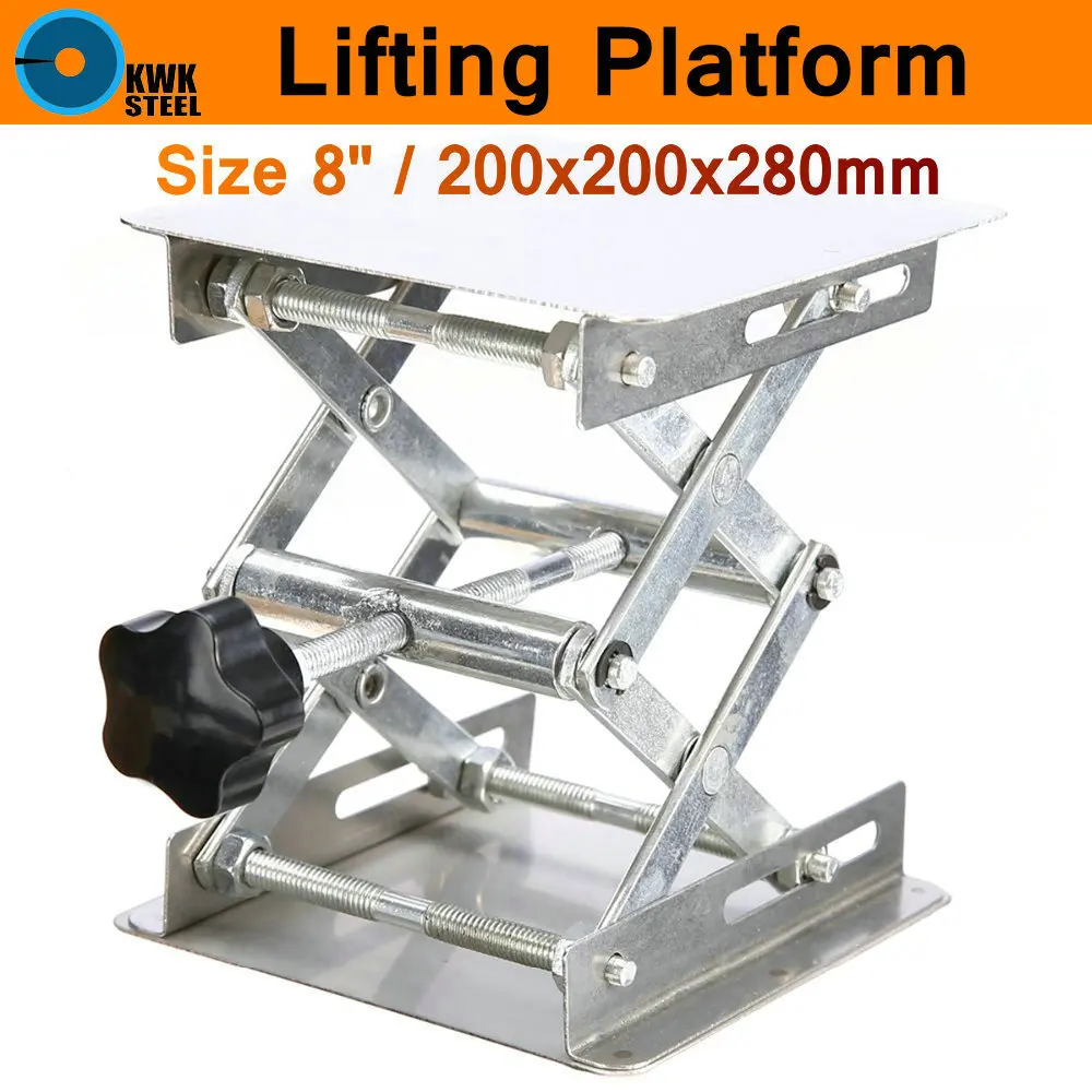 K/D Topuality Lifting Platform Stand Lab Lifter Vertical Lifting with Adjustable Height Within 8 inch for Engraving Machine Experiments DIY Handwork Carving K/D Topuality Lifting Platform Stand Lab Lifter Vertical Lifting with Adjustable Height Within 8 inch for Engraving Machine Experiments DIY Handwork Carving