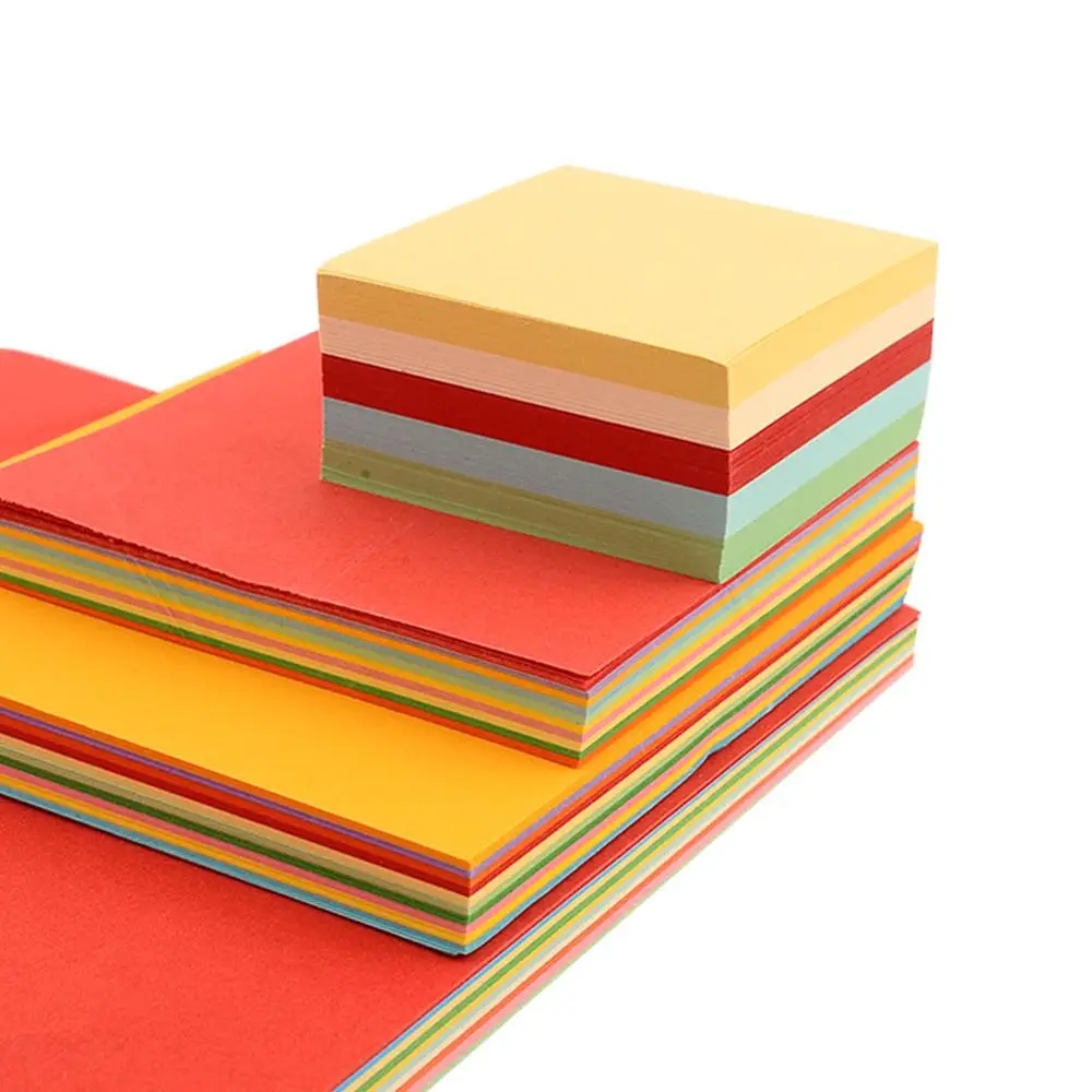 Us 263 42 Off100pc 10cm Origami Square Paper Double Sided Coloured Craft Diy Colorful Scrapbooking New Handmade Paper Mix Color Paper In Craft