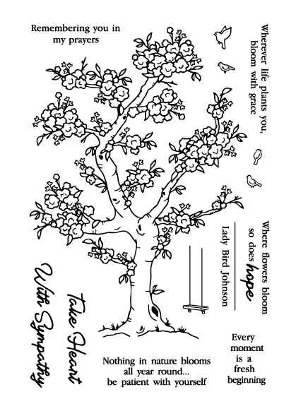 

tree Transparent Clear Stamps for DIY Scrapbooking/Card Making/Kids Christmas Fun Decoration Supplies