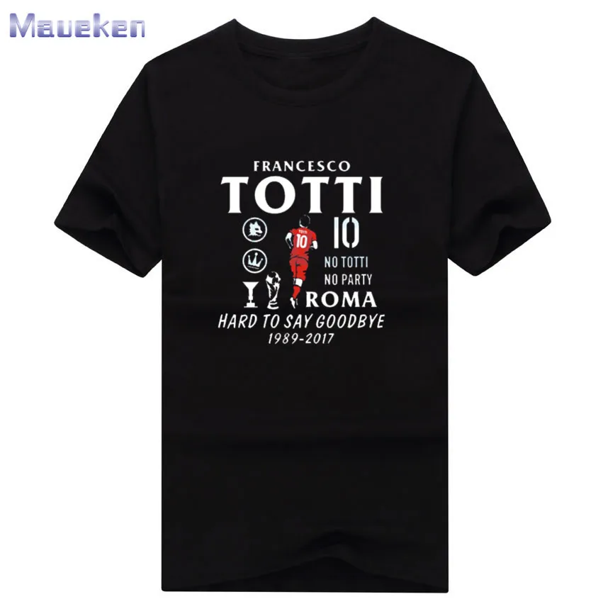 

2018 the king of the wolf Francesco Totti T-Shirt 100% cotton T Shirts 100% cotton for fans 0713-2