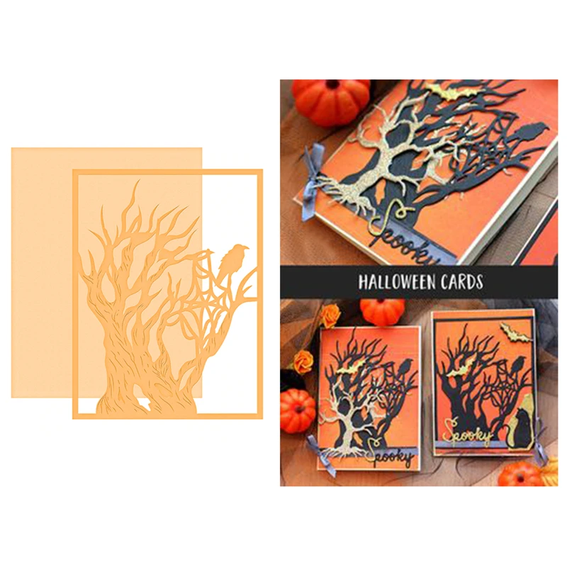 

YaMinSanNiO New 2019 Crafts Plant Tree Dies Frame Metal Cutting Dies Scrapbooking for DIY Card Making Decorative Album Photo