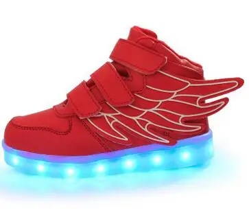 Led Schoenen/велосипедная корзина; chaussure lumineuse Enfant Garcon; повседневная обувь с подсветкой для мальчиков и девочек; Fille; детская обувь с подсветкой - Цвет: red