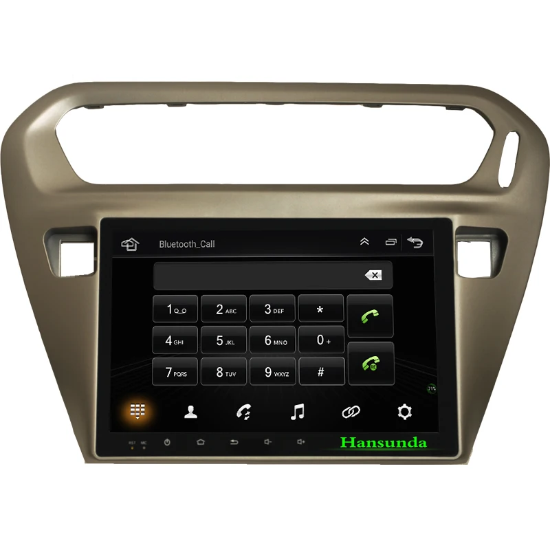 Best Quad Core 1024*600 Android 6.0 Car PC GPS Navigation Player Deckless Car Stereo for Peugeot 301 2014 Radio Bluetooth 3G 4G LTE 7