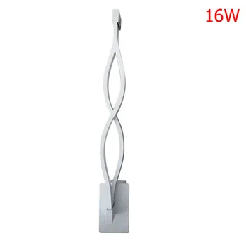 

Modern Black / White 16W / 20W LED Aluminum Fixture Wave Mirror Light Corridor TV Background Wall Lamp Living Room