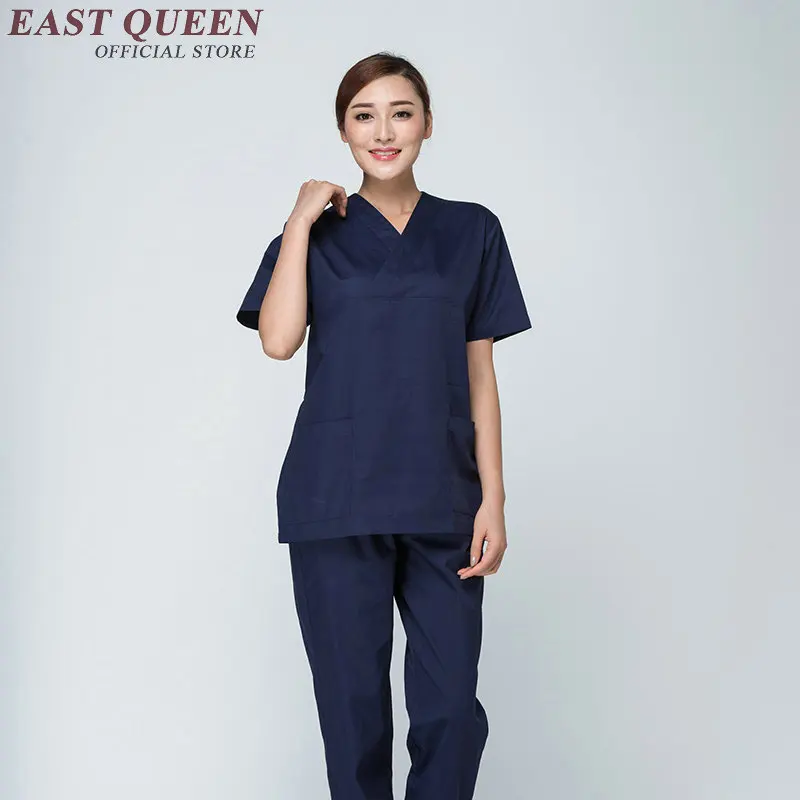 Хирургический костюм доктор униформа скраб набор медицинская одежда для больницы медицинский костюм одежда клиника хирургический костюм NN0156 - Цвет: 4