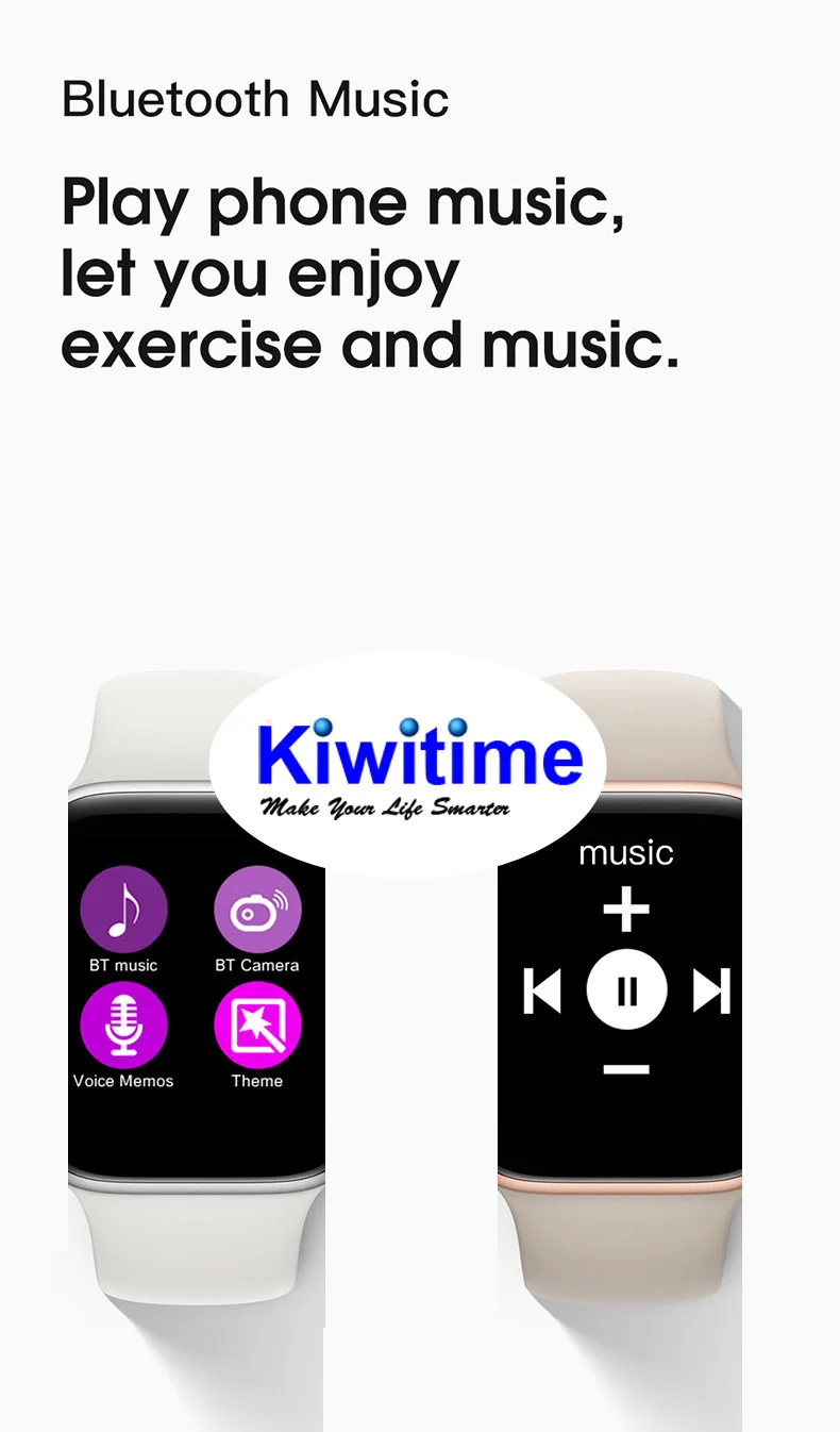 KIWITIME X Pro Bluetooth Смарт часы 1:1 Смарт часы 44 мм чехол для Apple iOS Android шагомер сердечного ритма DIY функция PK IWO 10