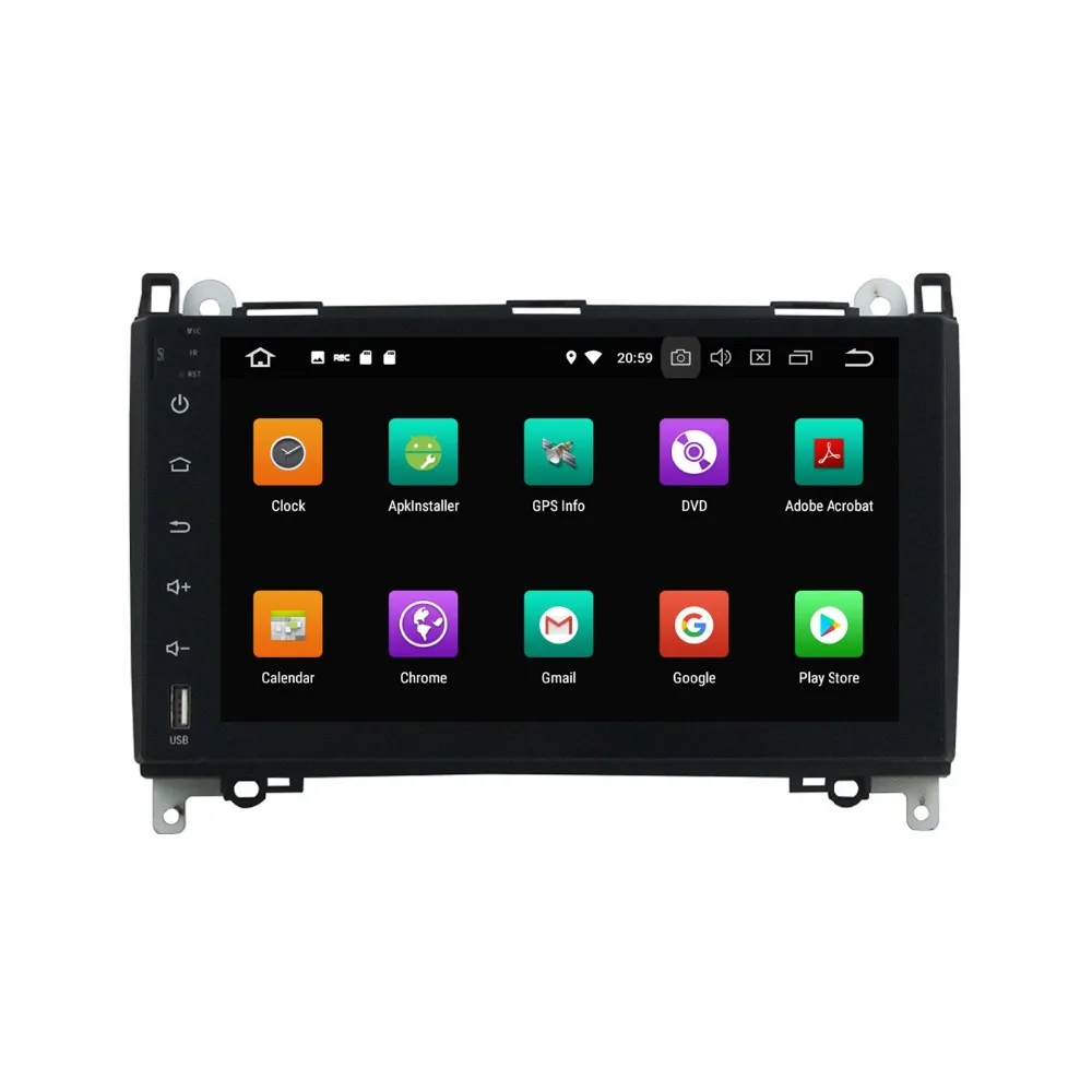 Top Android 8.0 Octa Core 9" Car Multimedia DVD GPS 4GB ROM for Mercedes Benz A B Class W245 W169 Viano Vito Sprinter B160 B200 2