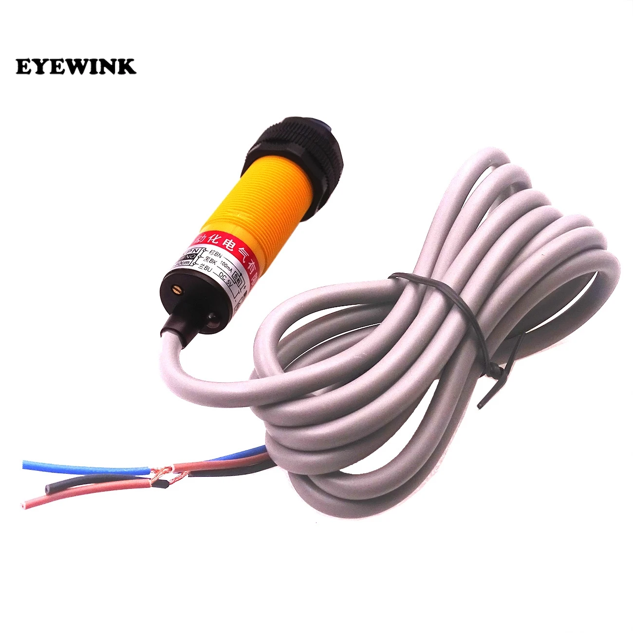 10 шт./лот E18-D80NK с головкой DuPont диффузным отражением Инфракрасный