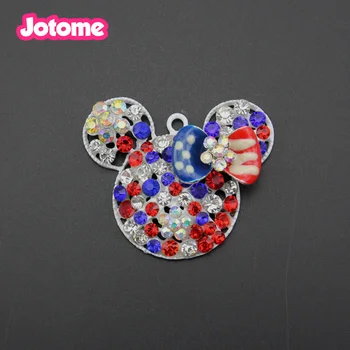 

Mouse Rhinestone charms for making Pendant Necklace