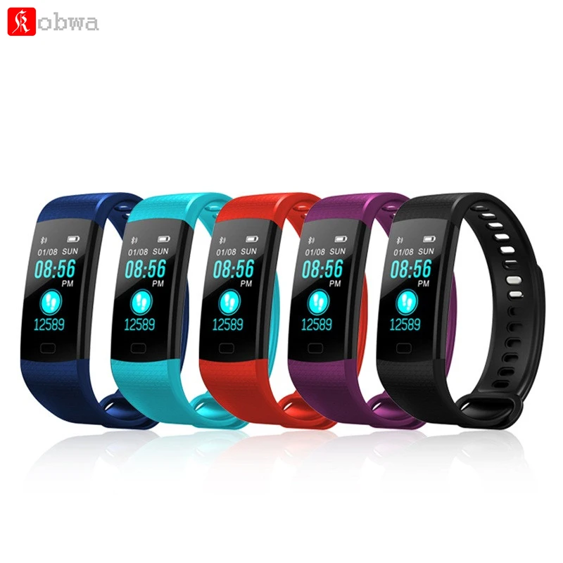 

Y5 Bluetooth Smart Bracelet Pedometer Wristband Heart Rate Blood Pressure Monitor Smart Band Color Screen Sport Fitness Tracker