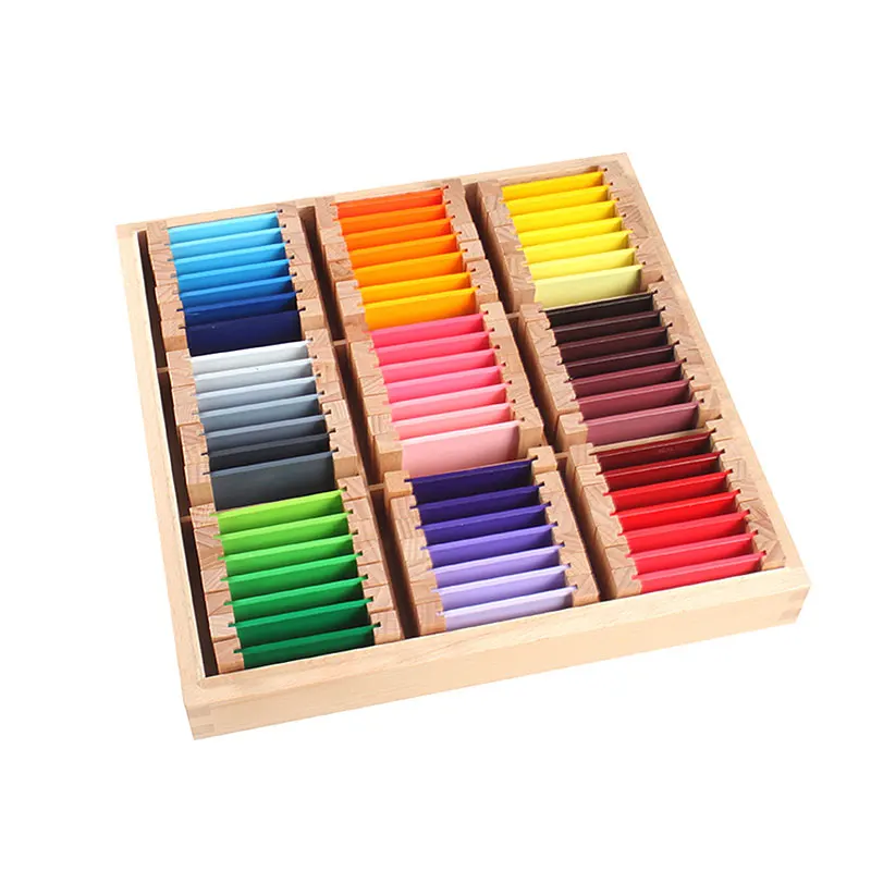 Wooden Montessori Baby Toys Montessori Large Color Tablets Educational