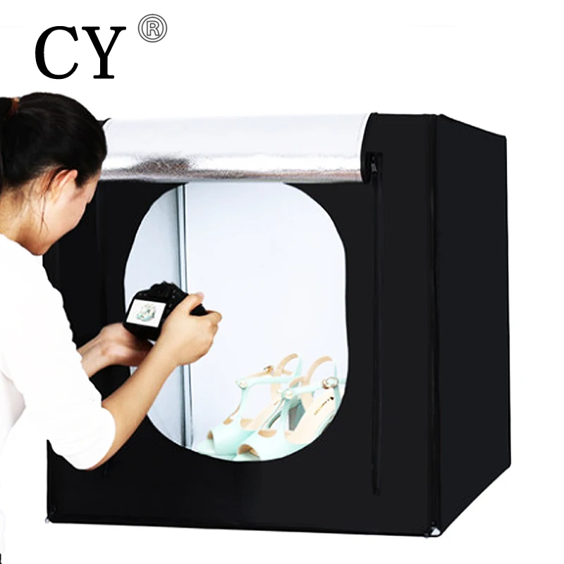 CY 70*70 см Светодиодная софтбокс для фотостудии съемки + Портативная сумка адаптер