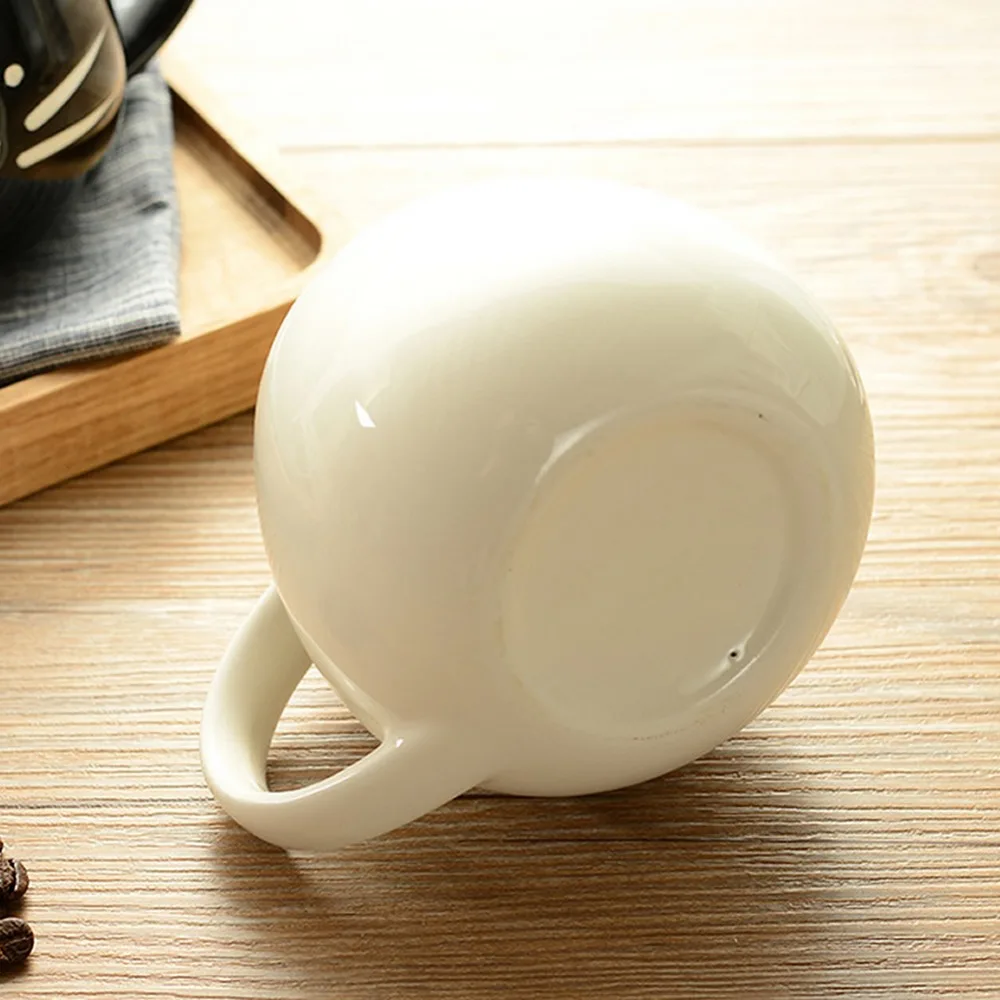 420 мл Прекрасный Белый/Черный кот кофе молочный светильник Керамическая кружка для влюбленных чашка для пар