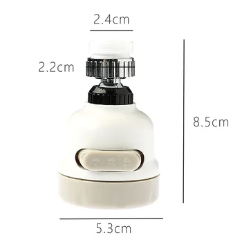 

360 Rotating Faucet Booster Shower Household Faucet Water Splash Filter Kitchen Water Filter Nozzle Filter Water Saver Drop Ship