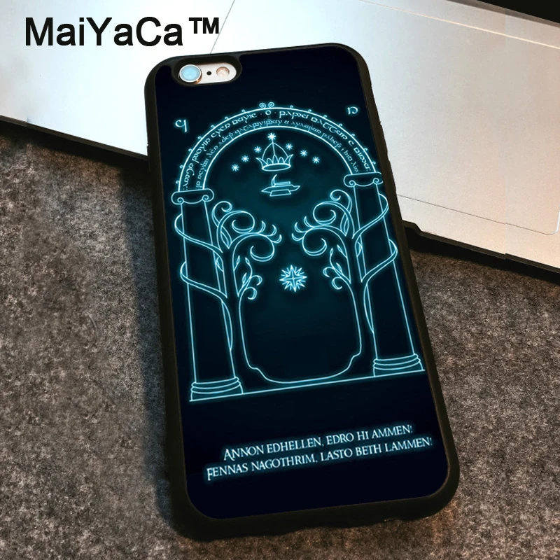 

MaiYaCa Lord of The Rings LOTR Printed Case For iphone 7 8 6 6S Plus X XR XS MAX 5 5S SE Cover Coque