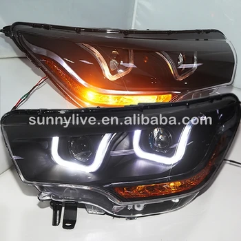 

FOR CITROEN C4L LED Head Lamp with DRL Bi Xenon Projector Lens 2012 to 2014 year