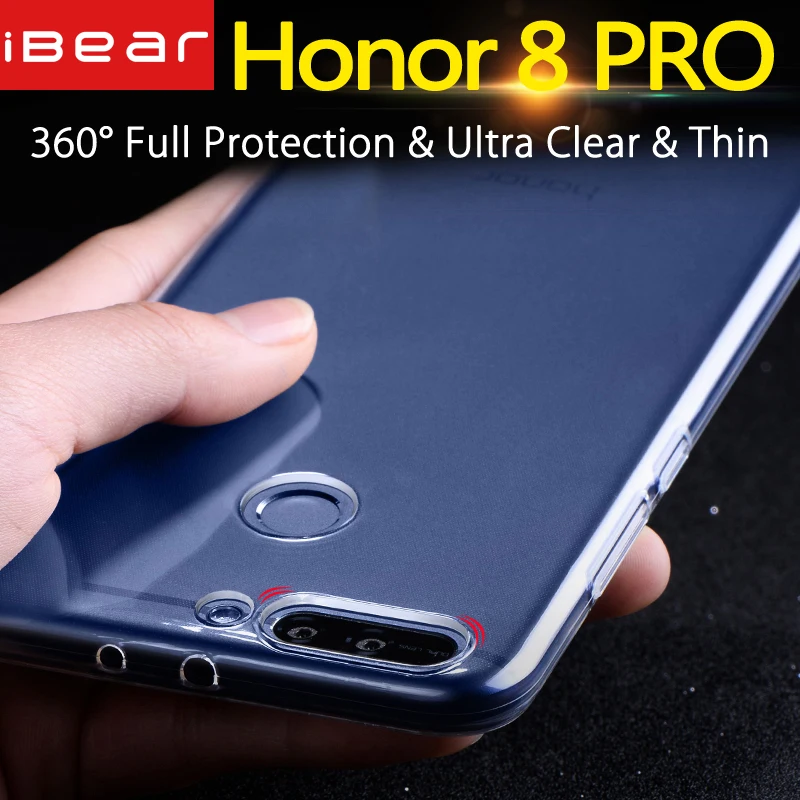 Huawei honor 8 pro Чехол huawei honor 8 pro Чехол силиконовый прозрачный чехол mofi honor 8 PRO Чехол 5,7 duke coque прозрачный TPU