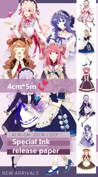 

Special Ink 4cm*5m Cute Sweet Maid decoration washi Tape DIY Diary scrapbooking masking tape With release paper