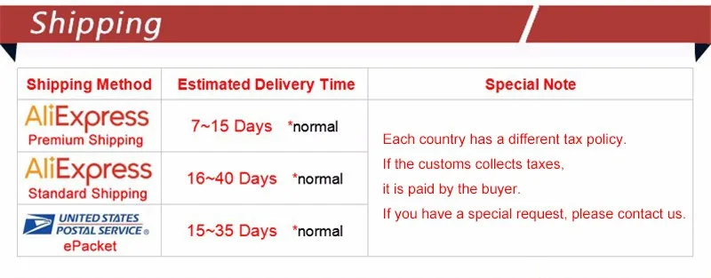 Shipping