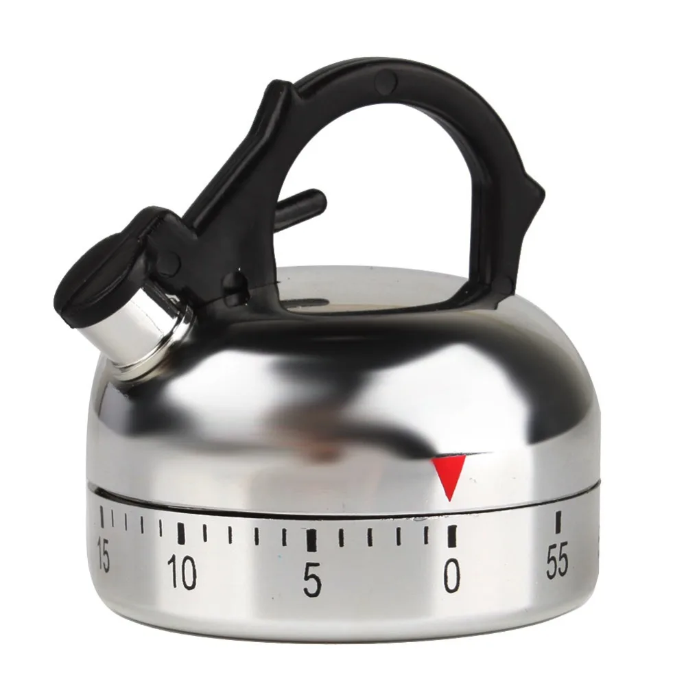 

Practical 60 Minute Adjust Arbitrarily Kitchen Timer Alarm Mechanical Teapot Shaped Timer Clock Counting Kitchen Gadgets Tool