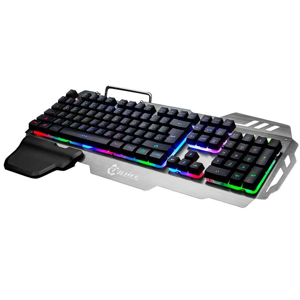 Новая игровая клавиатура с RGB подсветкой компьютерная держателем для планшета и