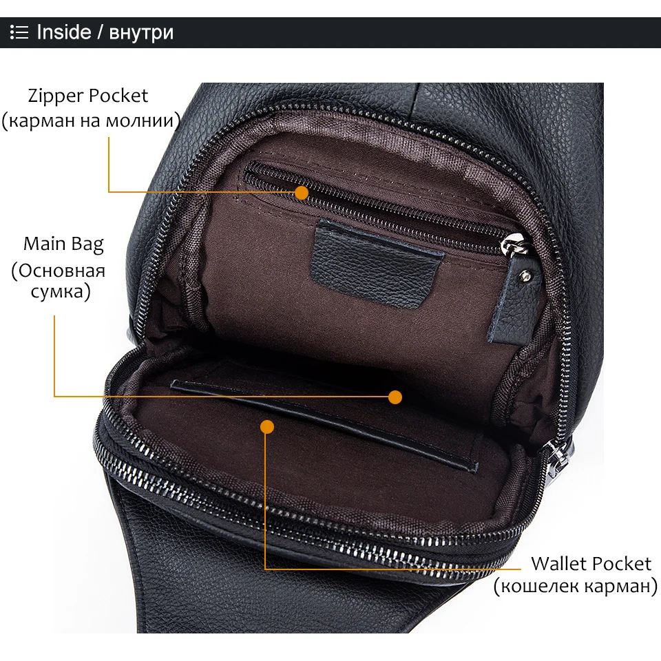 Cheap genuine leather men bag