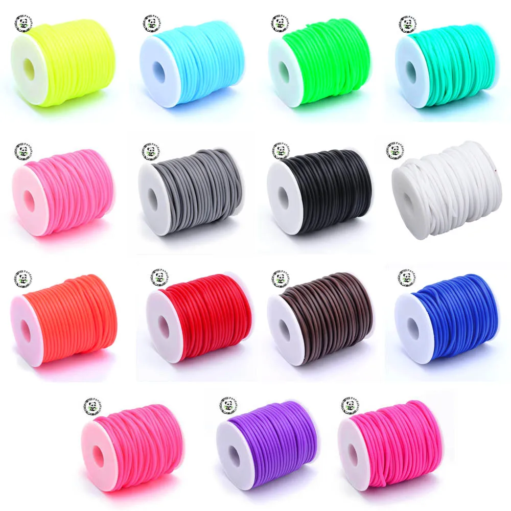 2 мм, 3 мм, 4 мм, полые трубы, ПВХ, трубчатый резиновый шнур, нить, завернутая в белую пластиковую катушку, ювелирные изделия F80