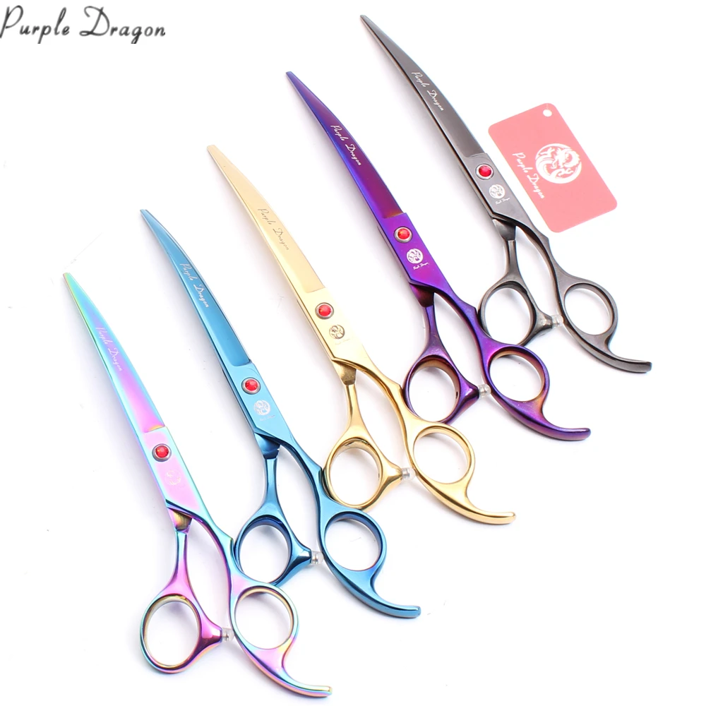 

7" Stainless Professional Pet Scissors Puppy Grooming Scissors Dog Scissors Animal Down Curve Shears Cats Bend Down Shears Z4007