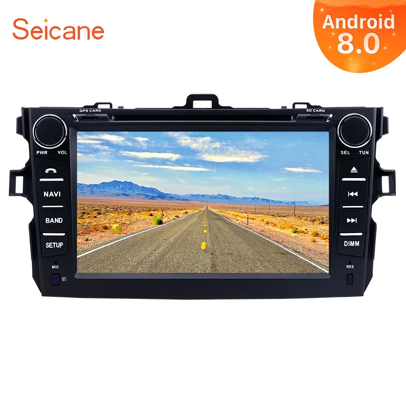 

Seicane 2Din Android 8.0 8" GPS Navigation Audio Multimedia Player Car Radio Stereo Head Unit For Toyota Corolla 2008 2012 2014