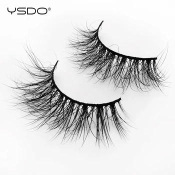 

YSDO 1 pair mink eyelashes criss-cross lashes hand made 3d mink lashes soft dramatic eyelashes lashes maquillaje false eyelashes