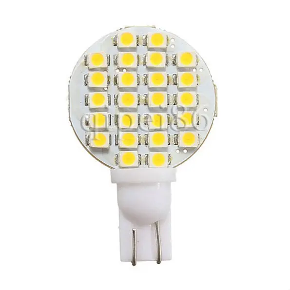 

10x T10 194 158 168 501 921 W5W 24 1210 SMD LED Warm White RV Light Lamp Bulb