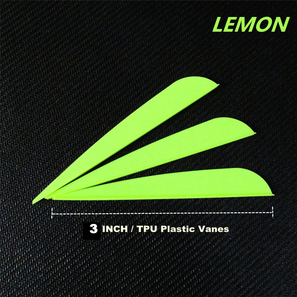 3inch arrows vanes LEMON