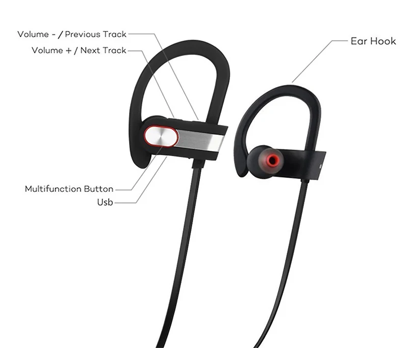 FELYBY Q7 Беспроводной Buetooth стерео наушники для спорта с Шум шумоподавления