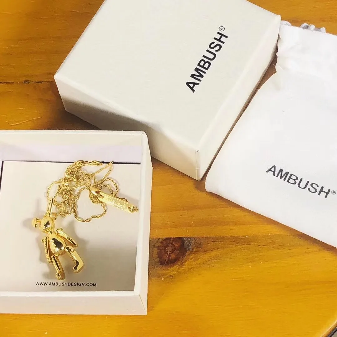 

2019 Ambush Bear Necklack Aluminium Alloy Unisex Necklace Sweet Girl's Necklaces Jewelry Temperament Accessories Ambush