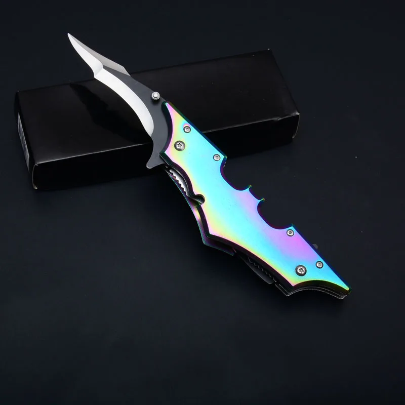 

DUAL BLADE Colour Titanium Stainless Steel Outdoors Tool Multi-Function Self-Defense Combat Camping Defensive Weapon