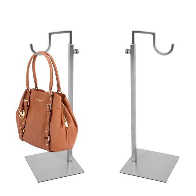 Linliangmuyu Curved Hook Metal Matte Silver Gold Adjule Linliangmuyu Curved Hook Metal Matte Silver Gold Adjule Handbag Display Stand Stainless Steel Top