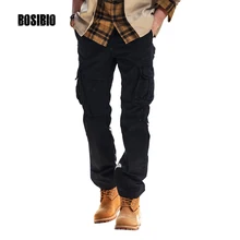 Мужские легкие свободные брюки карго, хлопковые Военные Брюки с карманами, дизайн, высокое качество, 5 цветов, размер 29-38, FH3225