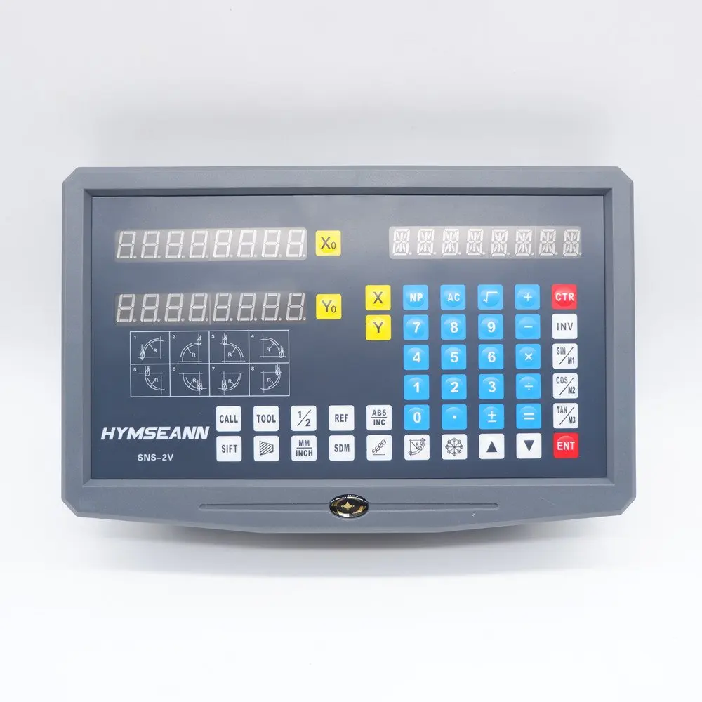 Kopen Nieuwe SNS 2V 2 Axis Dro Digitale Uitlezing AC110V 220 V Display En 2 Stuks 0 1000 Mm Lineaire schaal Encoder Voor Frezen Draaibank Machine
