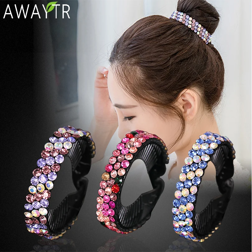 

Girl Ponytail Banana Hair Clip Rose Rhinestone Women Fashion Headwear Delicate Hair Long Hair Barrettes Elegant Hair Accessories