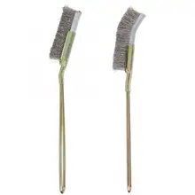 Профессиональная проволока для бонсай щетка изогнутая/Прямая головка стальной мягкий инструмент для уборки сада